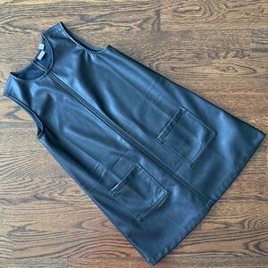 GAP kids black vegan leather jumper